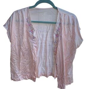 Vintage Loraine Sheer Pajama Top Size Small